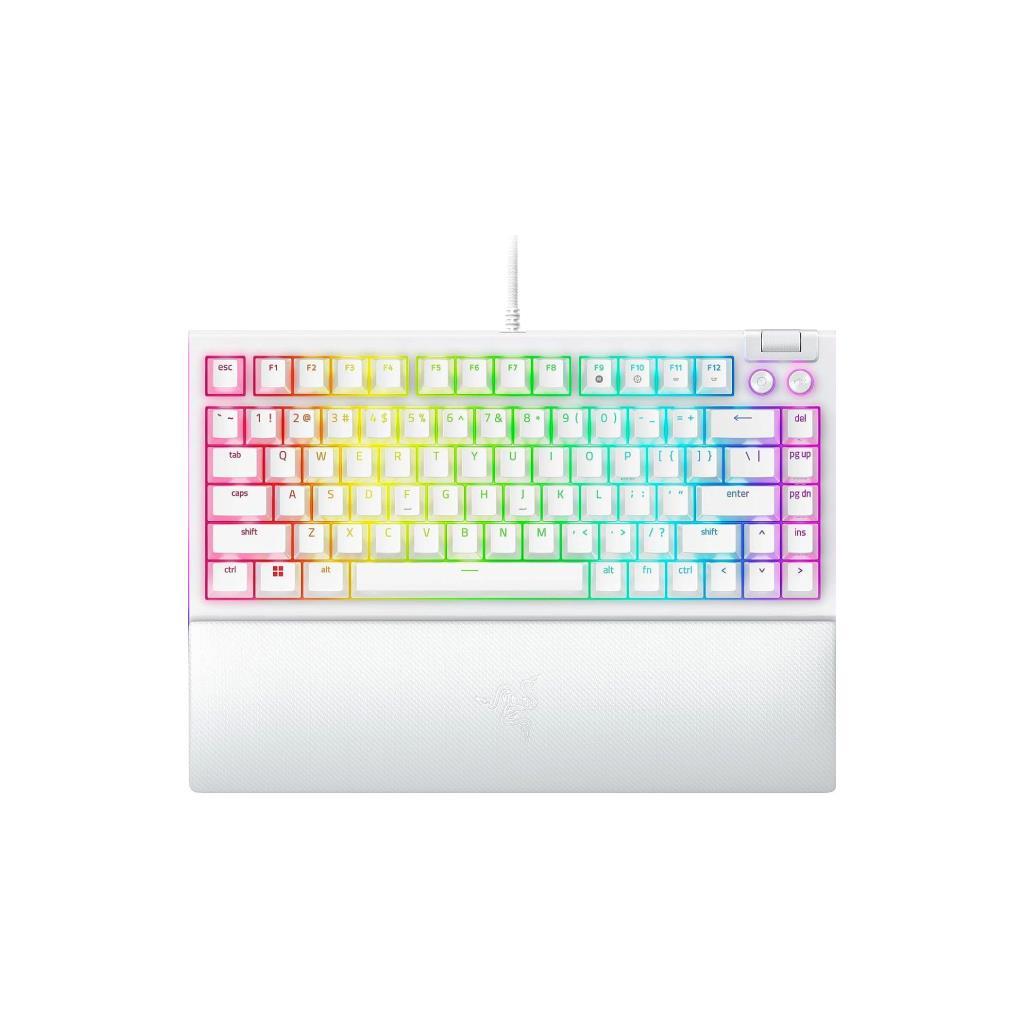 RAZER รุ่น KB-BLACKWIDOW-V4-75-WH-OR-2Y