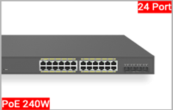 ECS1528P Cloud 24-Port Gigabit 240W PoE+ Switch, 4 x 10G SFP+