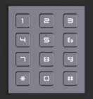 DS-KD-KP(O-STD) Keypad module, module connection with RS-485 , IP65, needs mouting bracket, Backlight,Flus