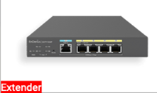 EXT1105P 4x GE PoE and 1x GE PD Switch Extender