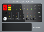 HF-C104 4 Zone Conventional Fire Alarm Control Panel