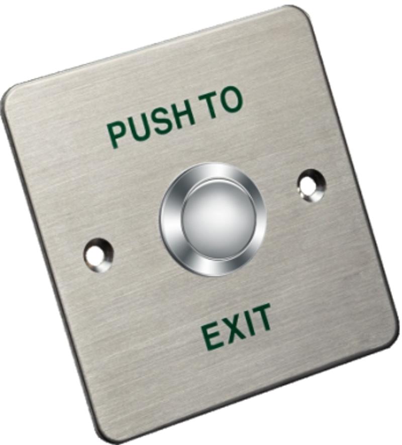 DS-K7P01 Aluminum alloy panel, metal button; Dimension(L×W×H): 86×86×20mm(3.39×3.39×0.79").