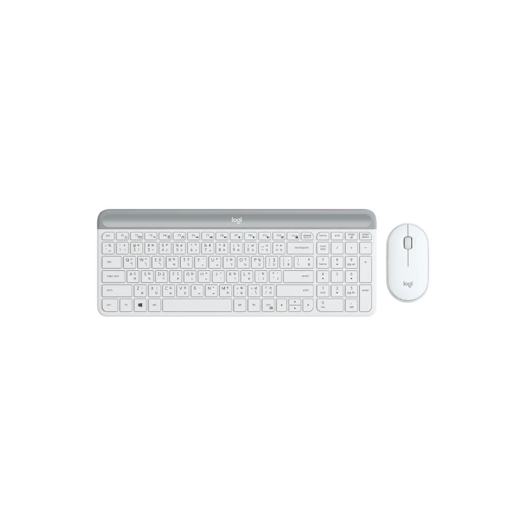 LOGITECH รุ่น WIRELESS-MK470-SLIM-OFFWHITE